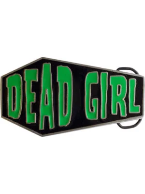 Dead Girl coffin belt buckle by Kreepsville 666