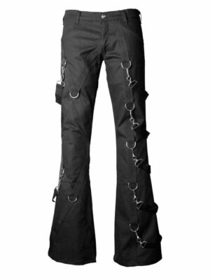 Aderlass cross pants denim black, with d-rings