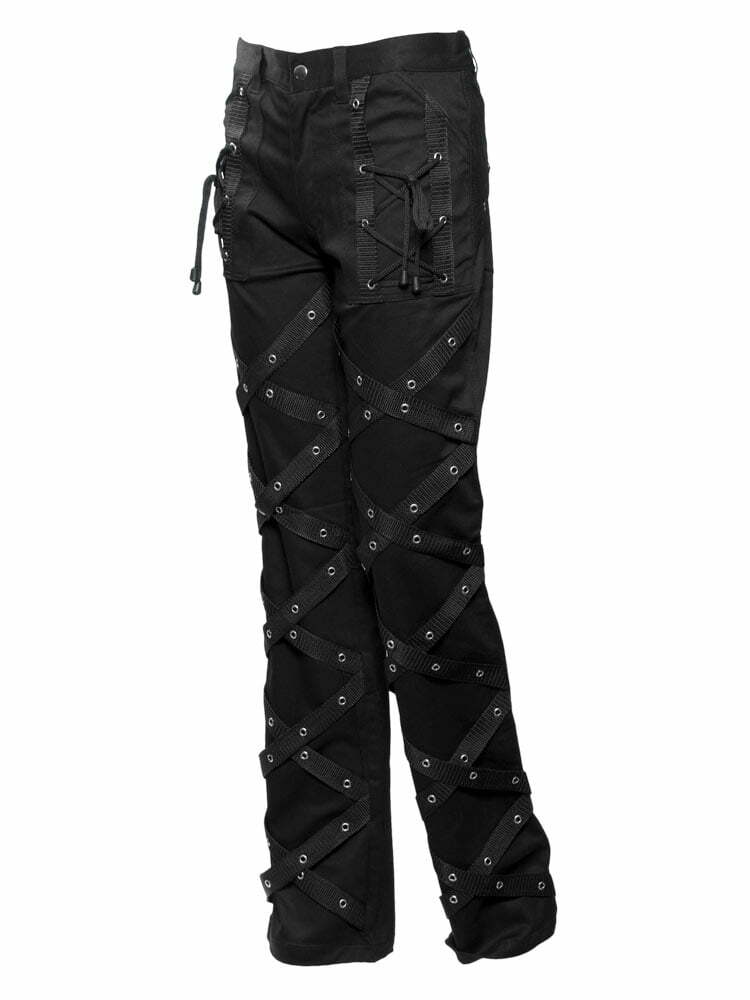 HLS men's pants with straps and eyelets application