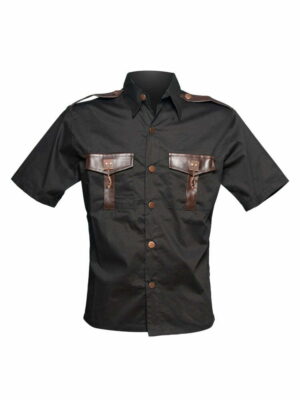 Raven SDL steampunk shirt, copper hooks
