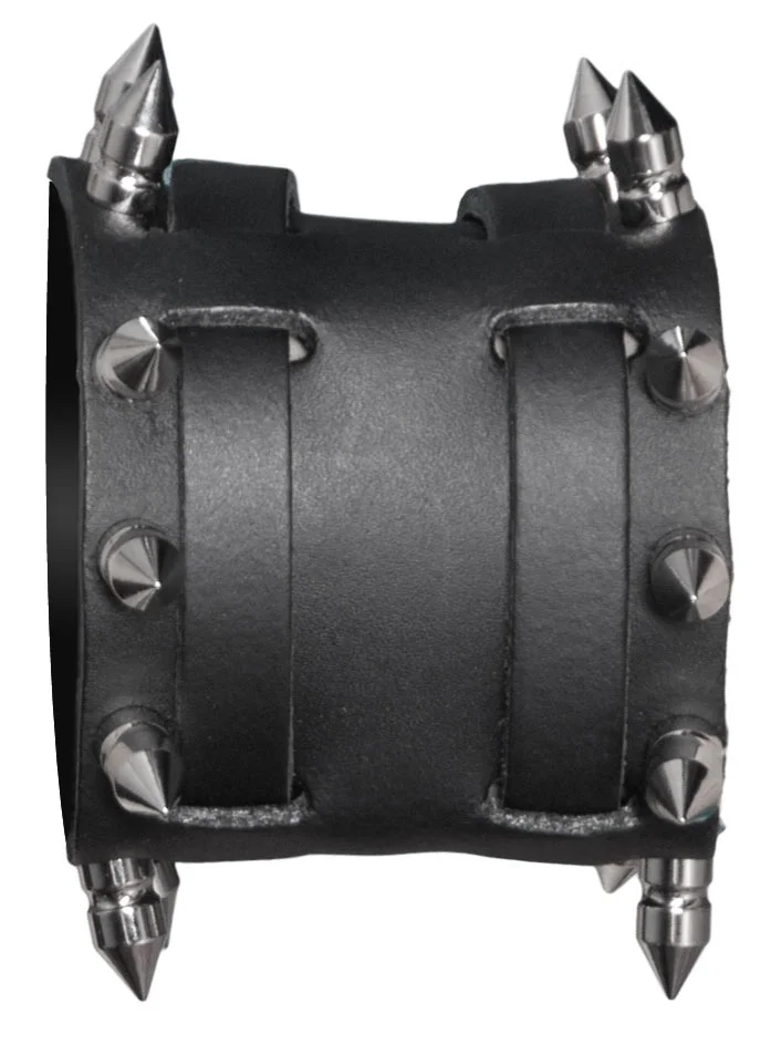 Leather bracelet straps and killer spikes