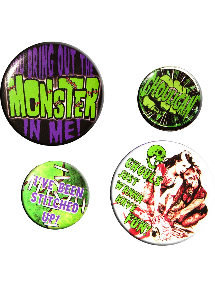 Kreepsville 666 horror badge set Ghoul