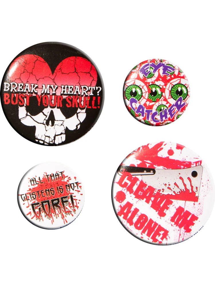 Kreepsville 666 horror badge set