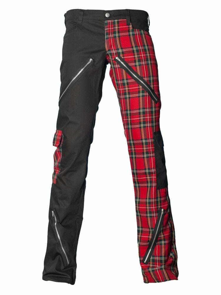Men's Freak pants tartan red by Black Pistol