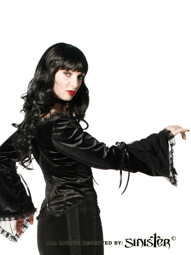 Sinister women's top with flounce sleeves