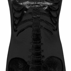 slim fit dress slacks Skeleton White Flare Dress  VampireFreaks