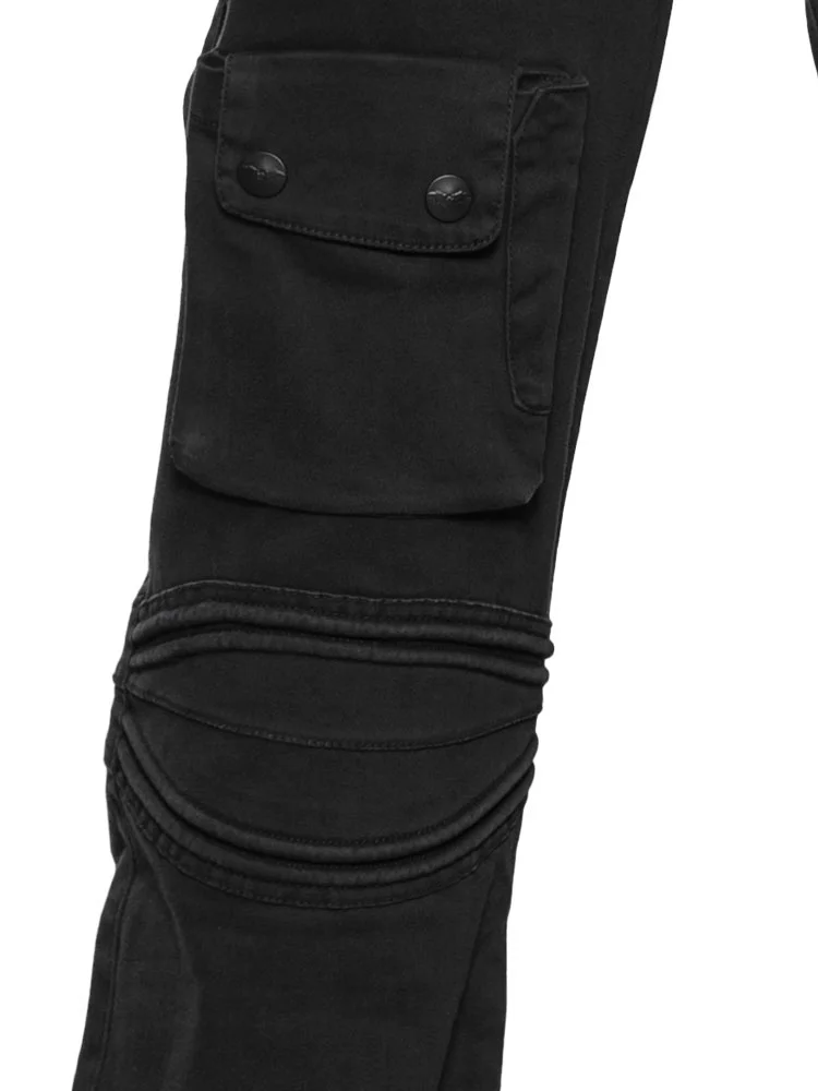 Black gothic denim pants by Queen of Darkness