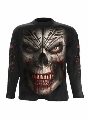Skull Shock graphic goth shirt by Spiral Direct