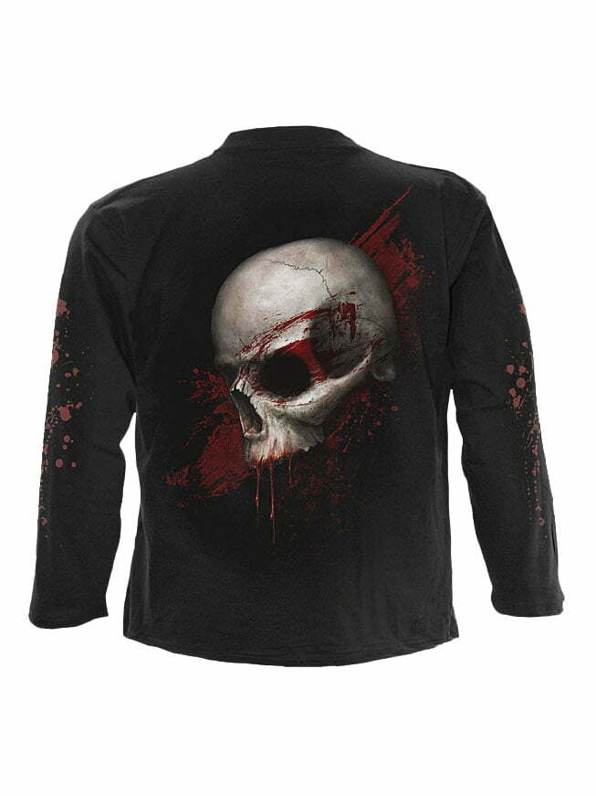 Skull Shock graphic goth shirt by Spiral Direct