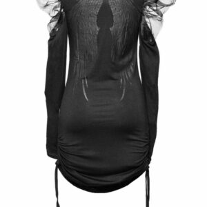 Queen of Darkness mini dress angel wings