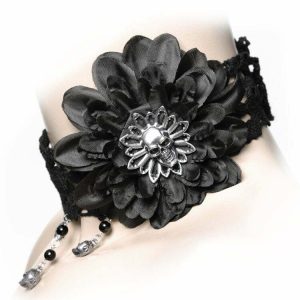 Black Dahlia choker by Alchemy Gothic