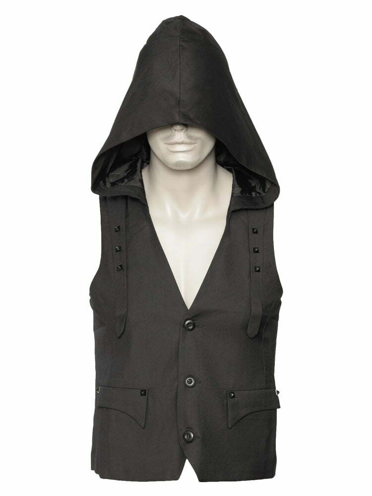 Hooded men's vest by Queen of Darkness