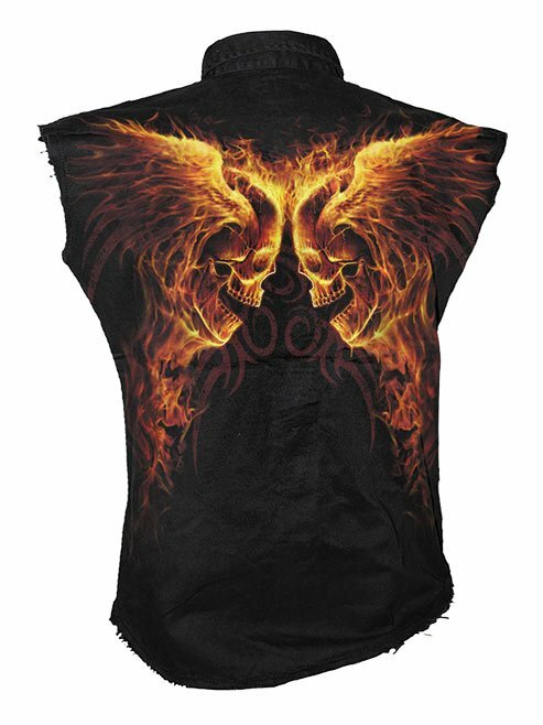 Spiral Direct sleeveless worker shirt Burn in Hell