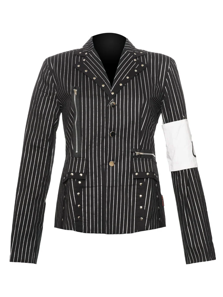XS Punk pinstripe women's jacket