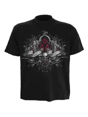 In Goth We Trust t-shirt by Spiral Direct