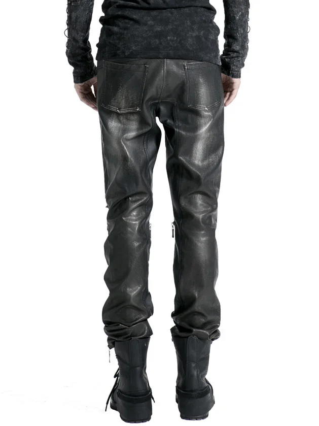 Punk Rave men's pants w. spikes and net detail