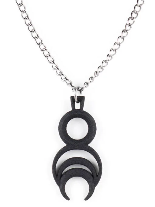 Chronos necklace black by The Rogue + The Wolf
