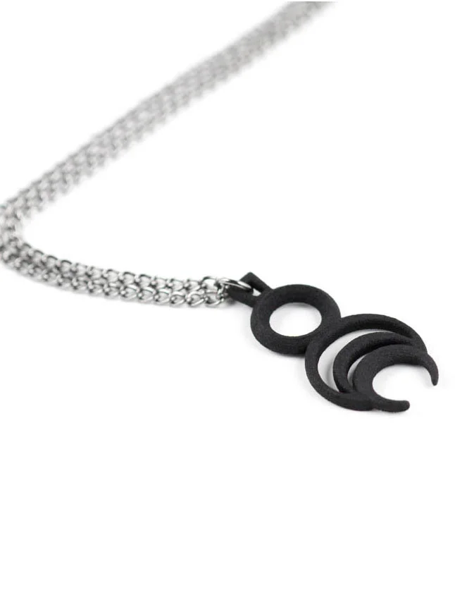 Chronos necklace black by The Rogue + The Wolf