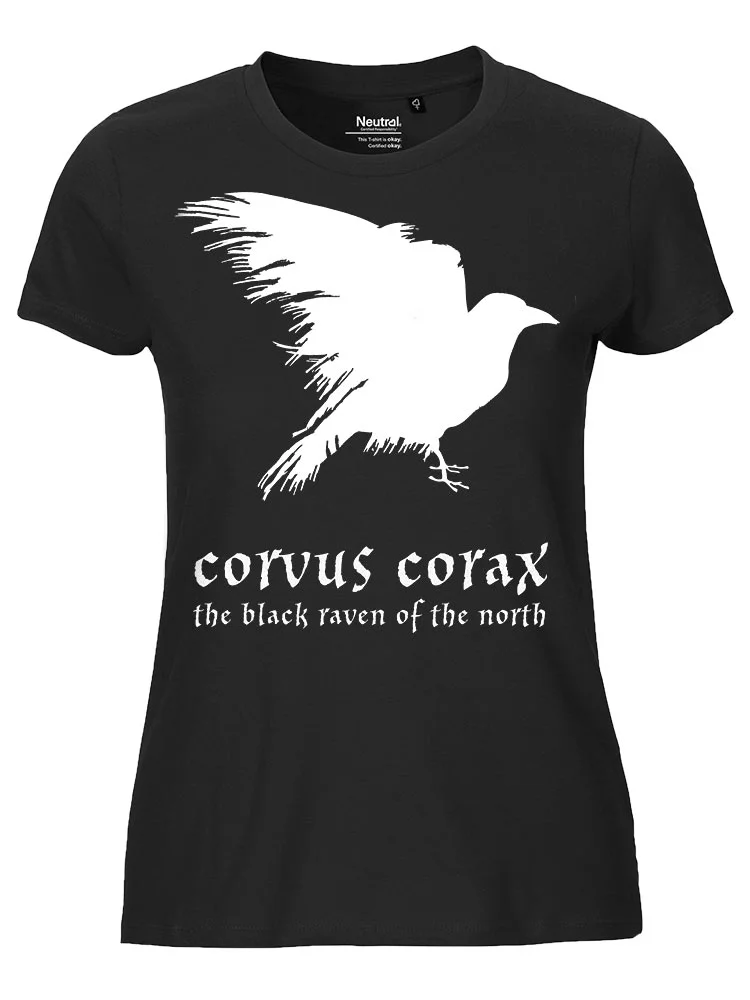 Corvus Corax ladies t-shirt with raven print