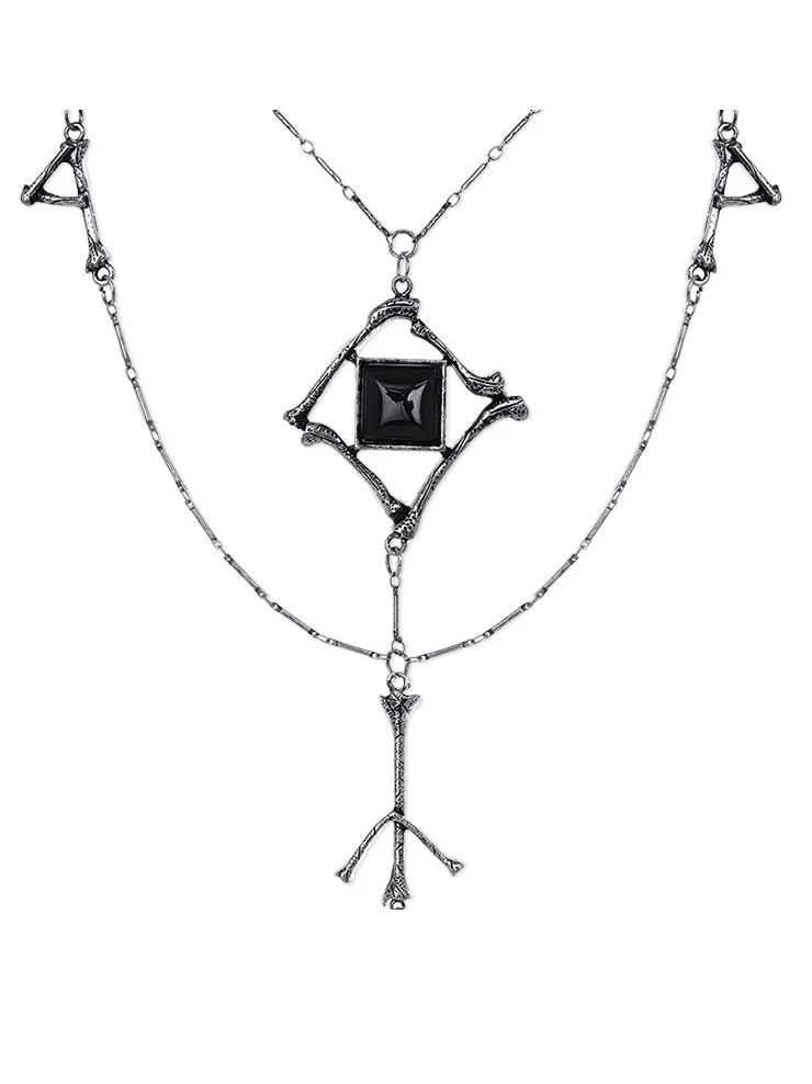 Runes & Bones witchcraft fashion necklace