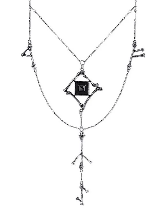 Runes & Bones witchcraft fashion necklace