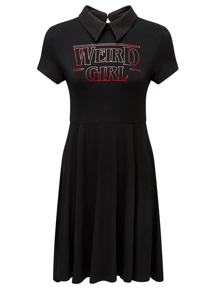 Weird Girl collar dress by Killstar